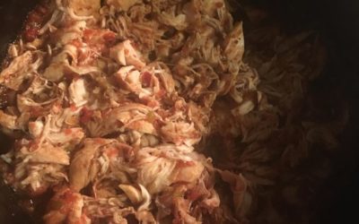 Crockpot Spicy Pulled Chicken